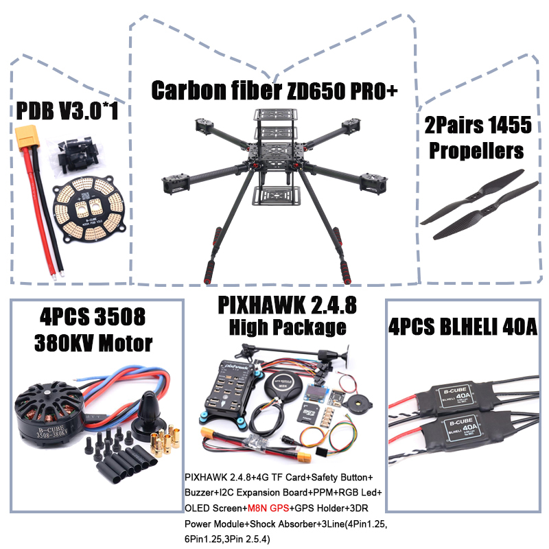 RCtoSky ZD650 PRO+ 650mm Ardup - Drone Power Distribution Board reseña y precio