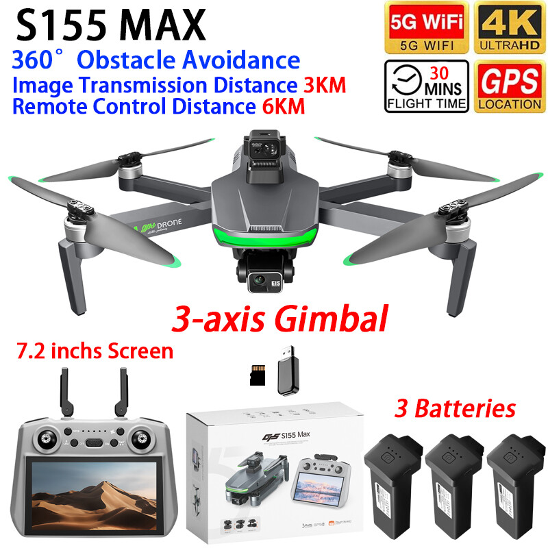 Dron S155 MAX con GPS, WIFI, A - Drone Gps Mount reseña y precio